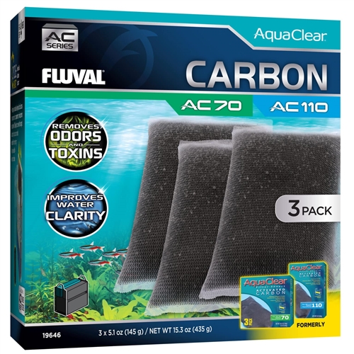 AquaClear AC70/110 Activated Carbon Insert 3-pack